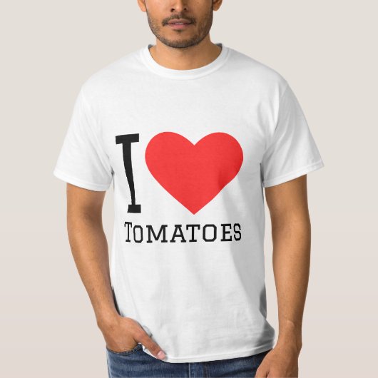 Ik hou van tomaten t-shirt (Voorkant)
