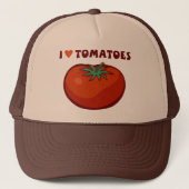 Ik hou van tomaten trucker pet (Voorkant)