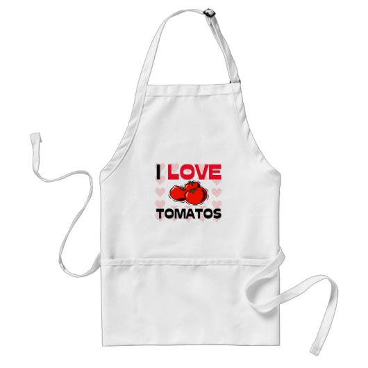 Ik hou van Tomatos Standaard Schort (Voorkant)