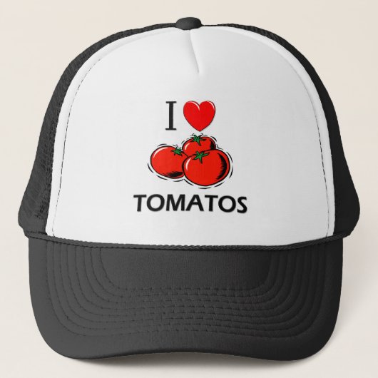 Ik hou van Tomatos Trucker Pet (Voorkant)