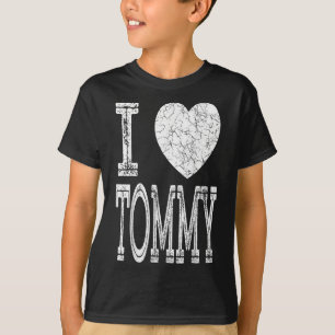 Ik hou van Tommy Valentijn Boyvriend Son Boy Heart T-shirt