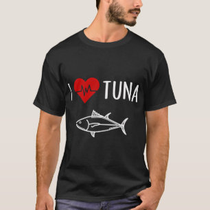 Ik hou van tonijn Tonijn Liefhebber Shirt, Tonijn T-shirt
