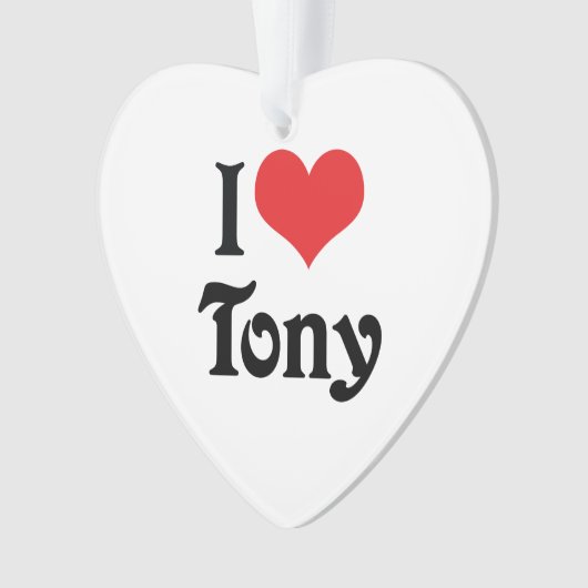 Ik hou van Tony Ornament (voorkant)