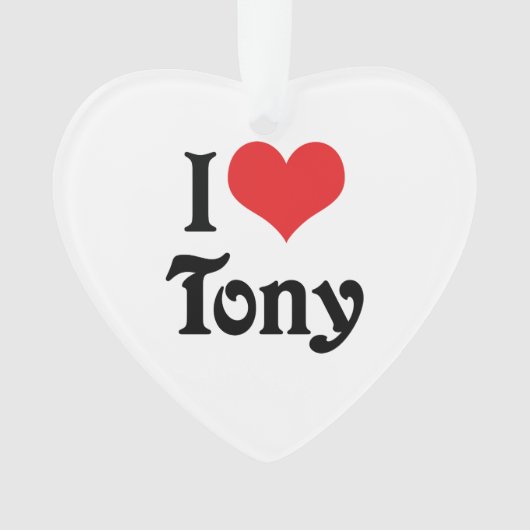 Ik hou van Tony Ornament (voorkant)