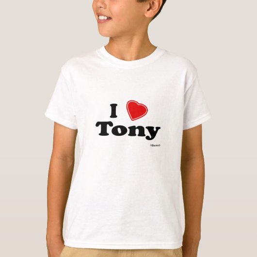 Ik hou van Tony T-shirt (Voorkant)