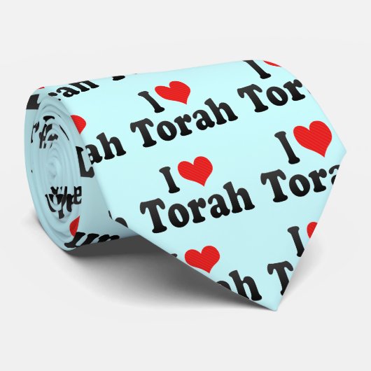 Ik hou van Torah Stropdas (Opgerold)