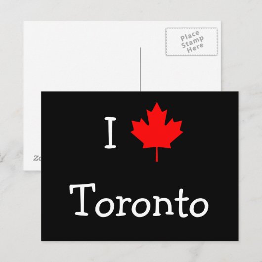 Ik hou van Toronto Briefkaart (Voorkant / Achterkant)
