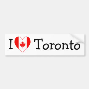 Ik hou van Toronto Bumpersticker