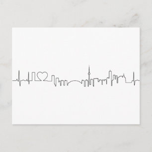 Ik hou van Toronto in een uitzonderlijke ecg stijl Briefkaart