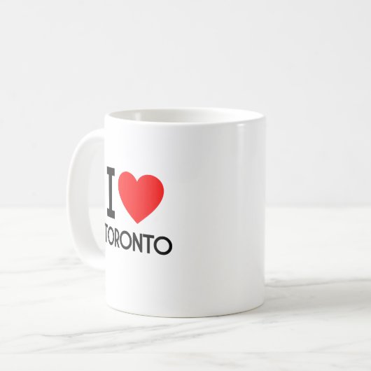 Ik hou van Toronto Koffiemok (Voorkant links)