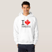 Ik hou van Toronto Ontario Canada Maple Leaf Hoodie (Voorkant volledig)
