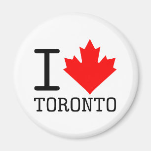 Ik hou van Toronto Ontario Canada Maple Leaf Magneet