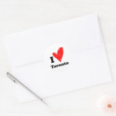Ik hou van Toronto Ronde Sticker (Envelop)