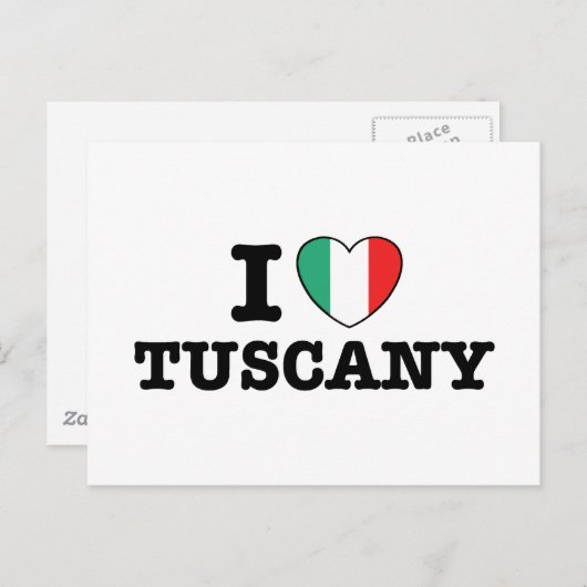 Ik hou van Toscane Briefkaart (Voorkant / Achterkant)