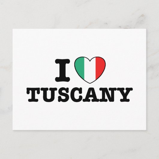 Ik hou van Toscane Briefkaart (Voorkant)