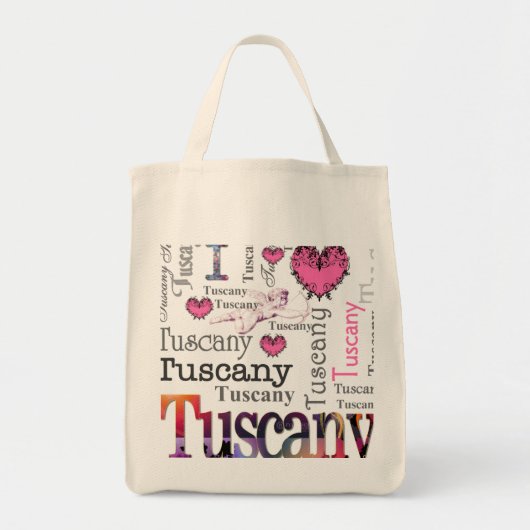 Ik hou van Toscane Tote Bag (Voorkant)