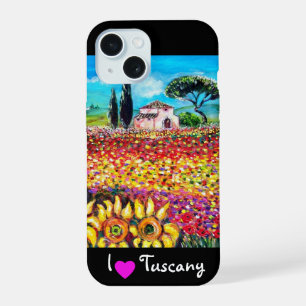 IK HOU VAN TOSCANE / ZONNEBLOEMEN EN KLOPPOPPIERS iPhone 15 CASE