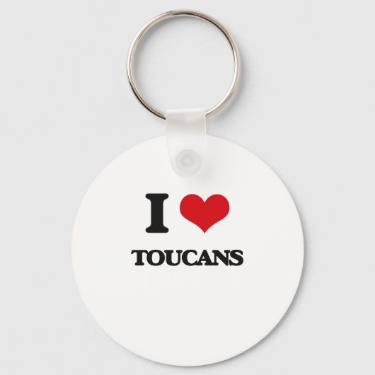 Ik hou van Toucans Sleutelhanger (Voorkant)