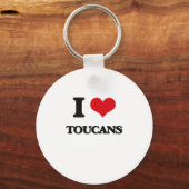 Ik hou van Toucans Sleutelhanger (Voorkant)