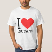 Ik hou van toucans t-shirt (Voorkant)