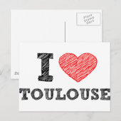 Ik hou van Toulouse Briefkaart (Voorkant / Achterkant)