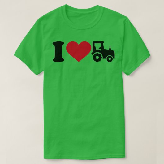 Ik hou van Tractor T-shirt (Design voorkant)