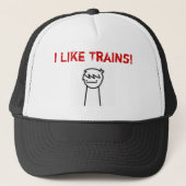 Ik hou van Trains ASDF MOVIE Trucker Pet (Voorkant)