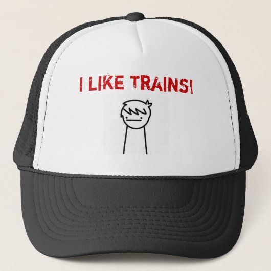 Ik hou van Trains ASDF MOVIE Trucker Pet (Voorkant)