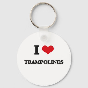 Ik hou van trampolines sleutelhanger