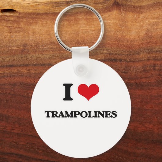 Ik hou van trampolines sleutelhanger (Voorkant)