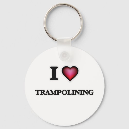 Ik hou van trampolining sleutelhanger (Voorkant)