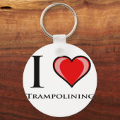 Ik hou van trampolining sleutelhanger (Voorkant)