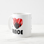 Ik hou van Trance Dancers design Koffiemok (Voorkant links)