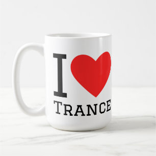 Ik hou van trance koffiemok