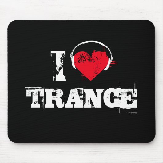 Ik hou van trance muismat (Voorkant)
