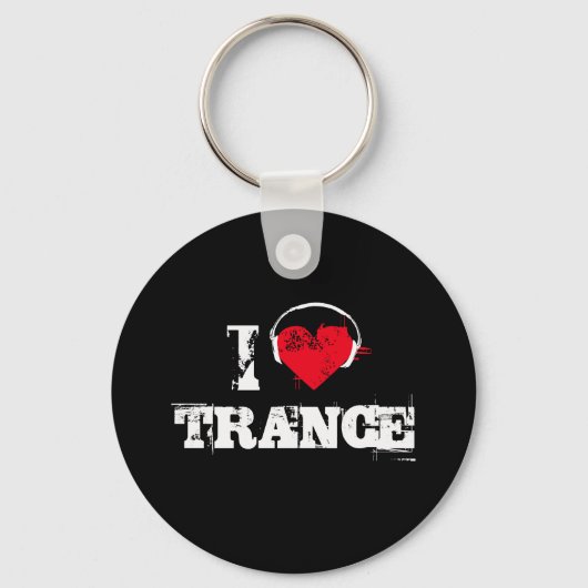 Ik hou van trance sleutelhanger (Voorkant)