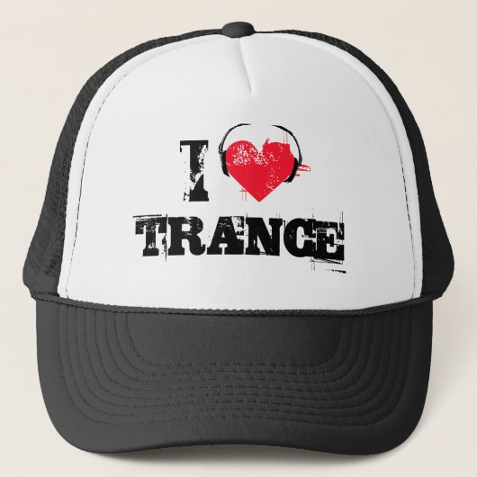 Ik hou van trance trucker pet (Voorkant)