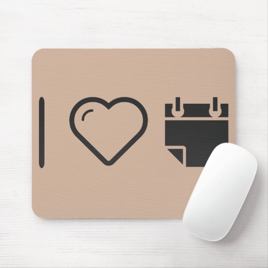 Ik hou van tranen van kalendars muismat (Met muis)