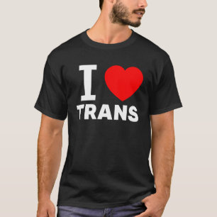 Ik hou van Trans Love met het hart teken Transgend T-shirt