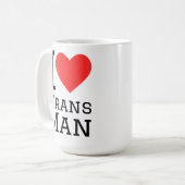 Ik hou van transman koffiemok (Voorkant links)