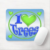 Ik hou van Trees Mousepad Muismat (Met muis)