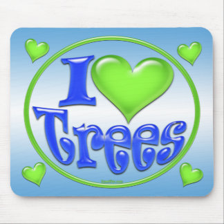 Ik hou van Trees Mousepad Muismat
