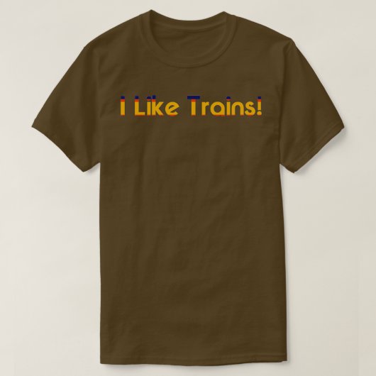 Ik hou van treinen 1 t-shirt (Design voorkant)
