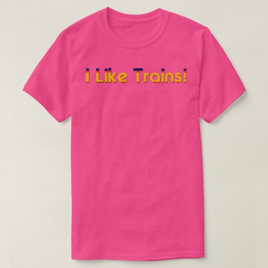 Ik hou van treinen 4 t-shirt (Design voorkant)