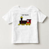 Ik hou van treinen kinder shirts (Voorkant)