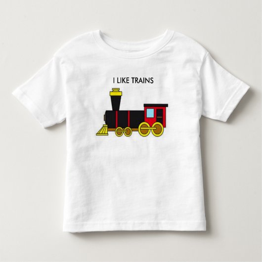 Ik hou van treinen kinder shirts (Voorkant)