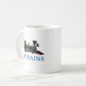 Ik hou van treinen koffiemok (Voorkant links)