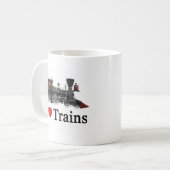 Ik hou van treinen koffiemok (Voorkant links)
