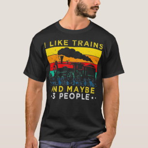 Ik hou van treinen Model treinmodeltreincollector T-shirt