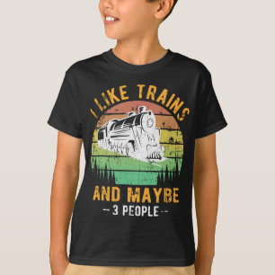 Ik hou van Treinen Railroad Collector Model Trein  T-shirt